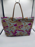 Fendi Psychedelic Swirl Satin Tote
