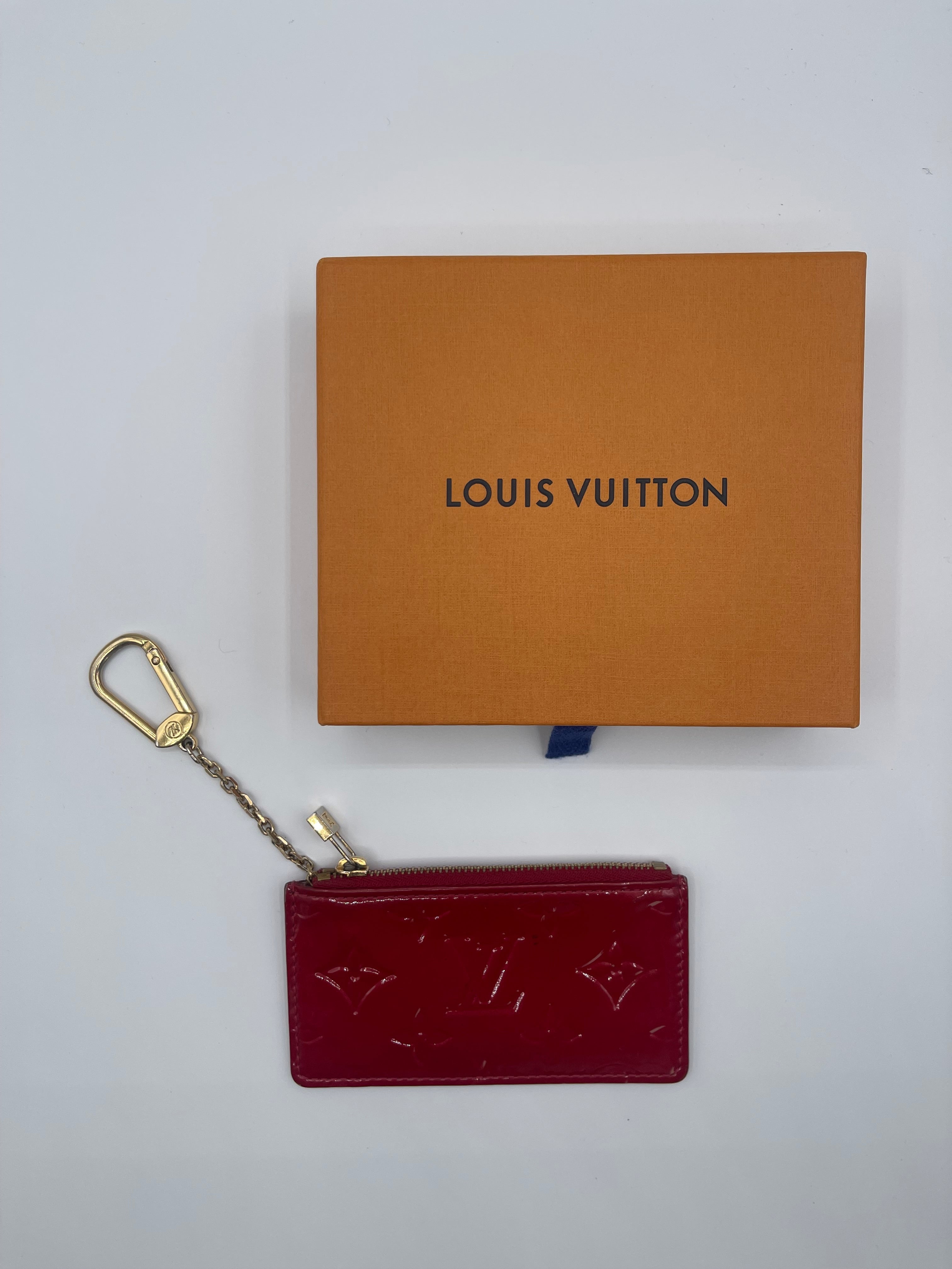 Louis Vuitton Red Vernis Key Pouch