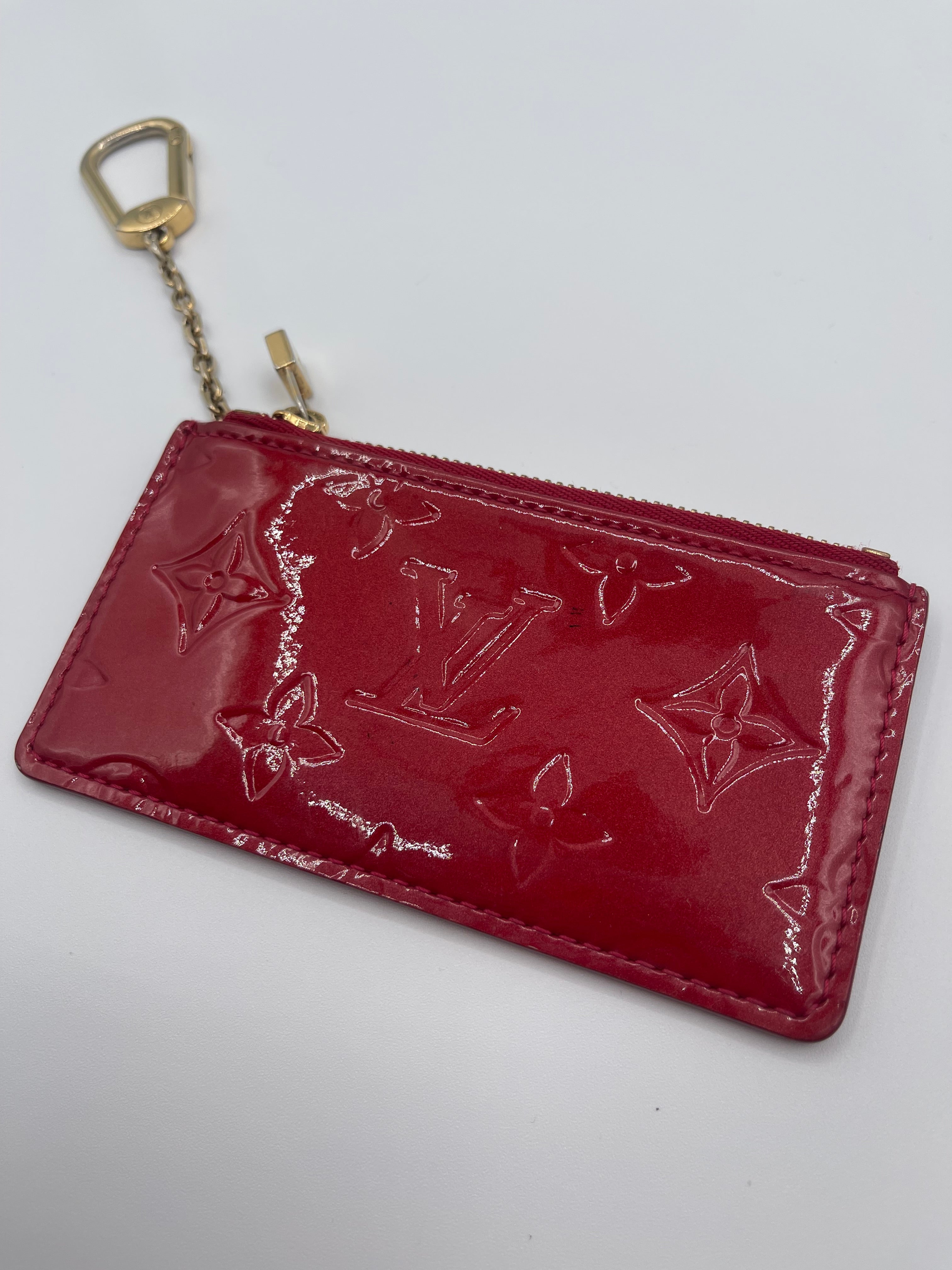 Louis Vuitton Red Vernis Key Pouch