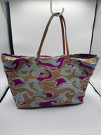 Fendi Psychedelic Swirl Satin Tote