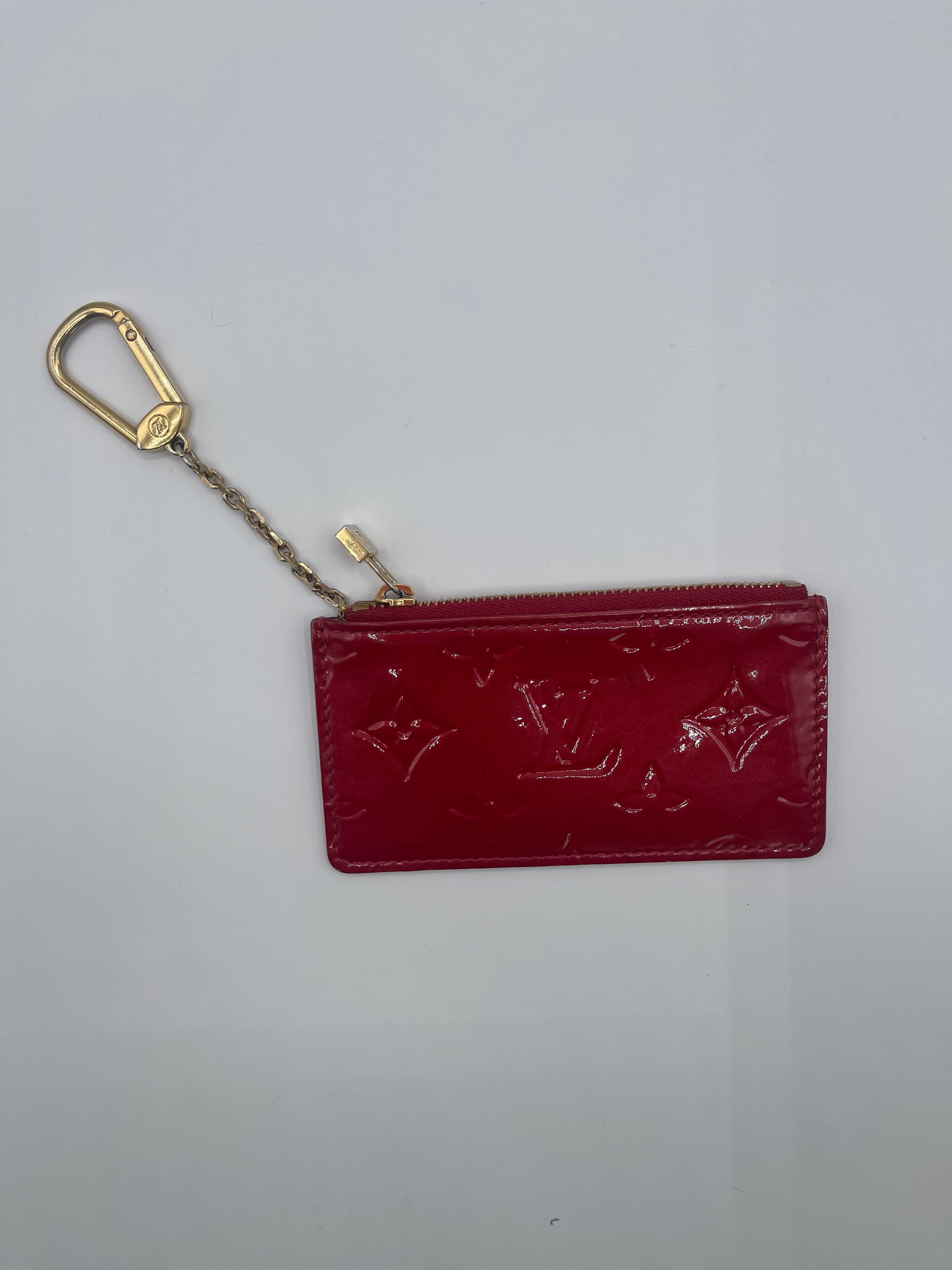 Louis Vuitton Red Vernis Key Pouch
