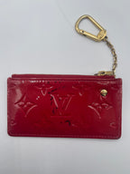 Louis Vuitton Red Vernis Key Pouch
