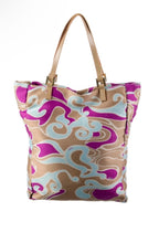 Fendi Psychedelic Swirl Satin Mini Tote