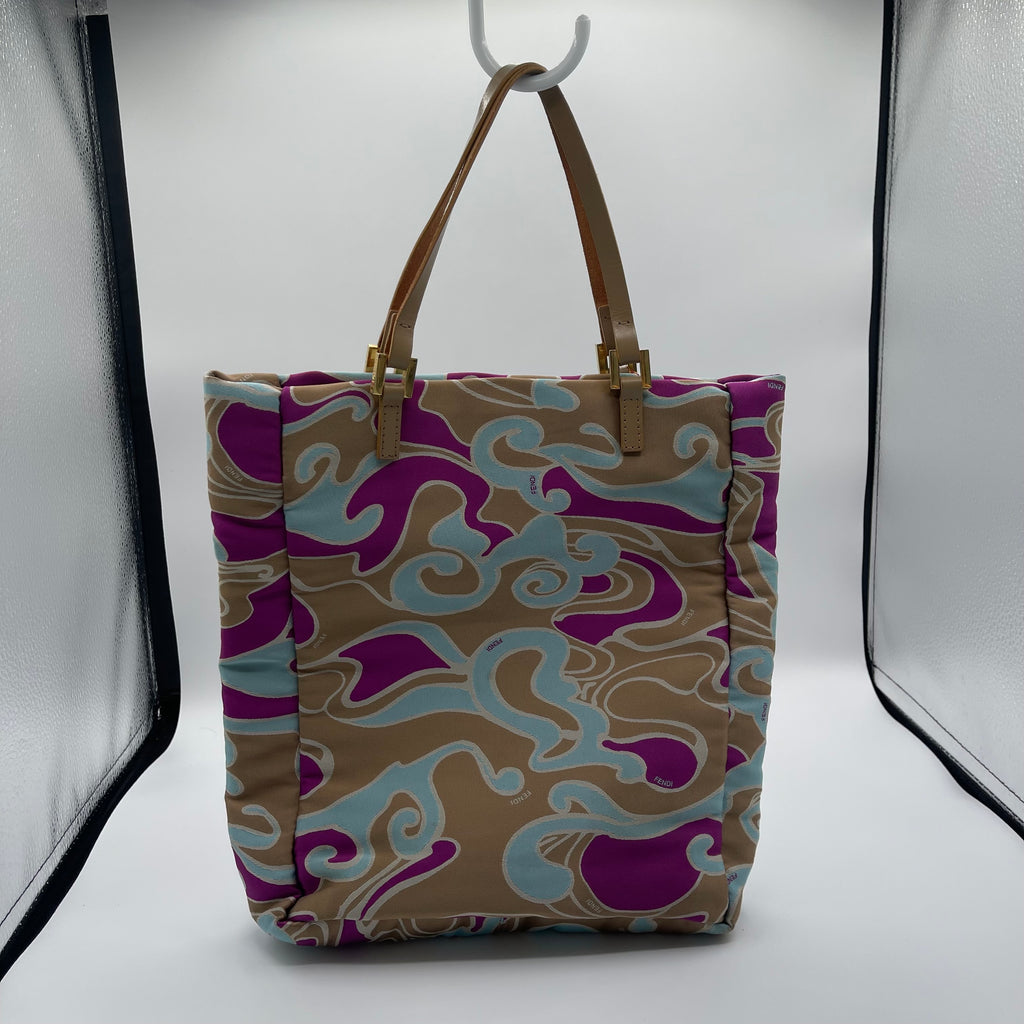 Fendi Psychedelic Swirl Satin Mini Tote