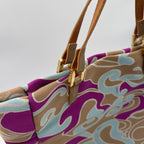 Fendi Psychedelic Swirl Satin Mini Tote