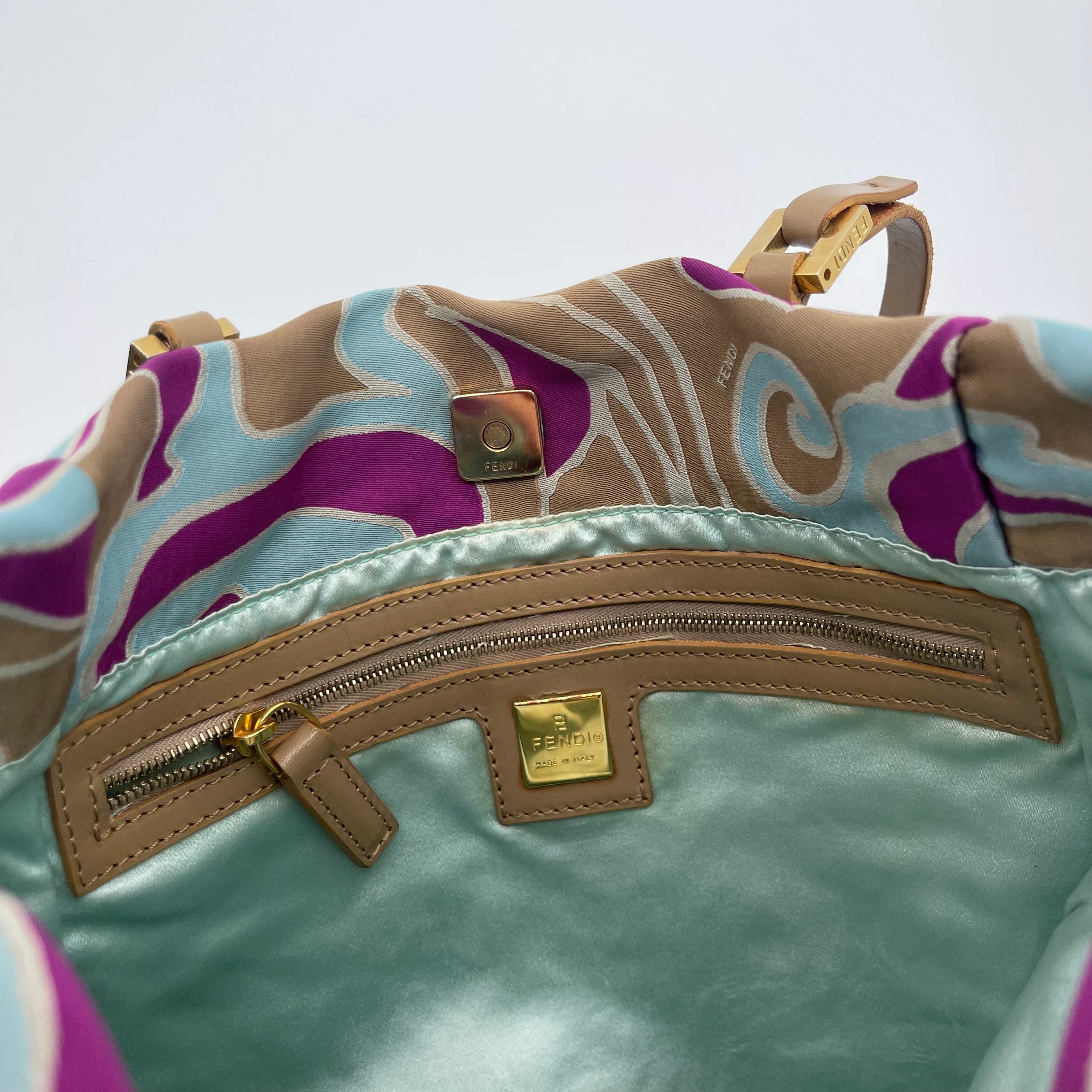 Fendi Psychedelic Swirl Satin Mini Tote