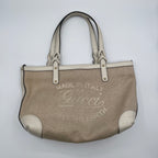 Gucci Canvas Shoulder Bag with Pouch