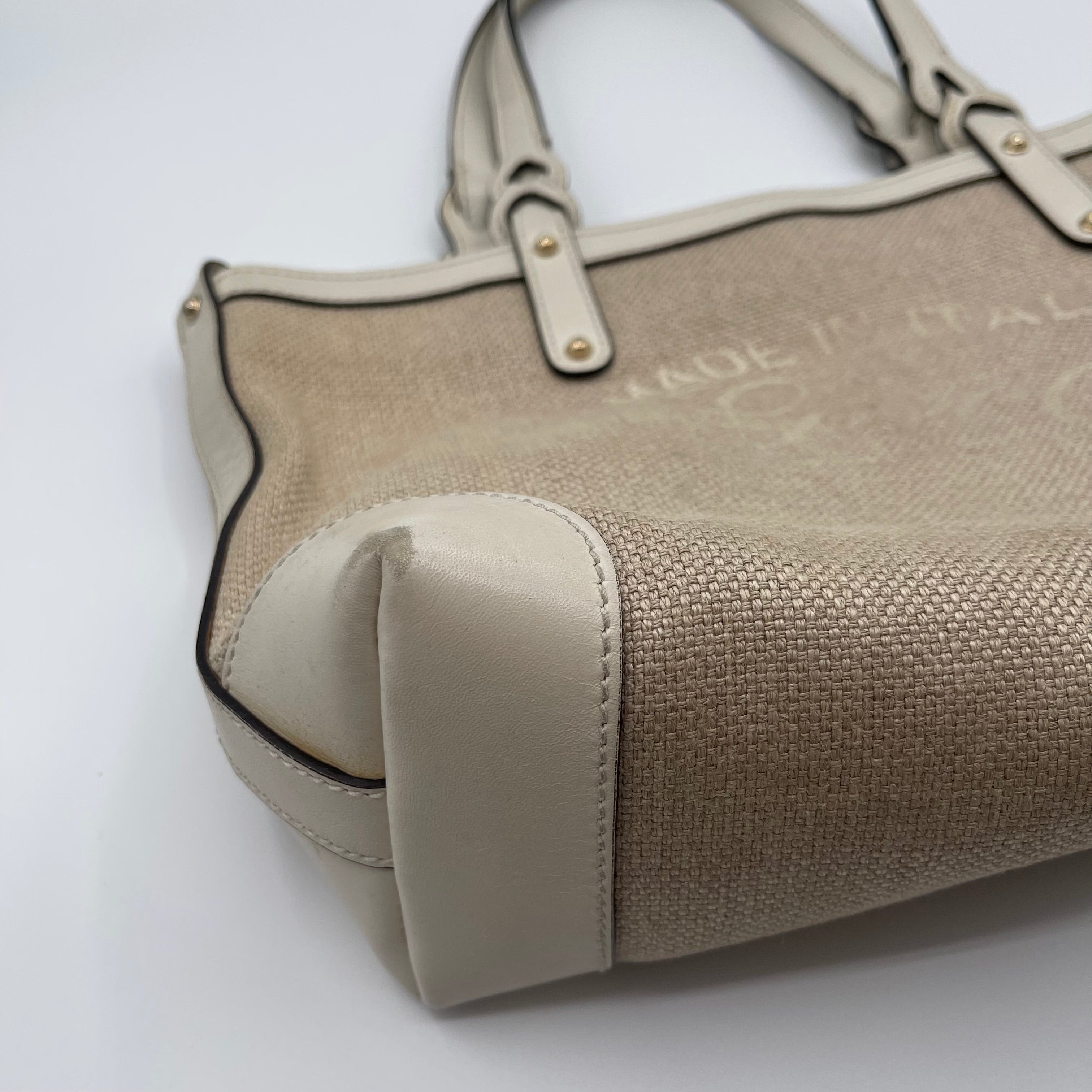 Gucci Canvas Shoulder Bag with Pouch