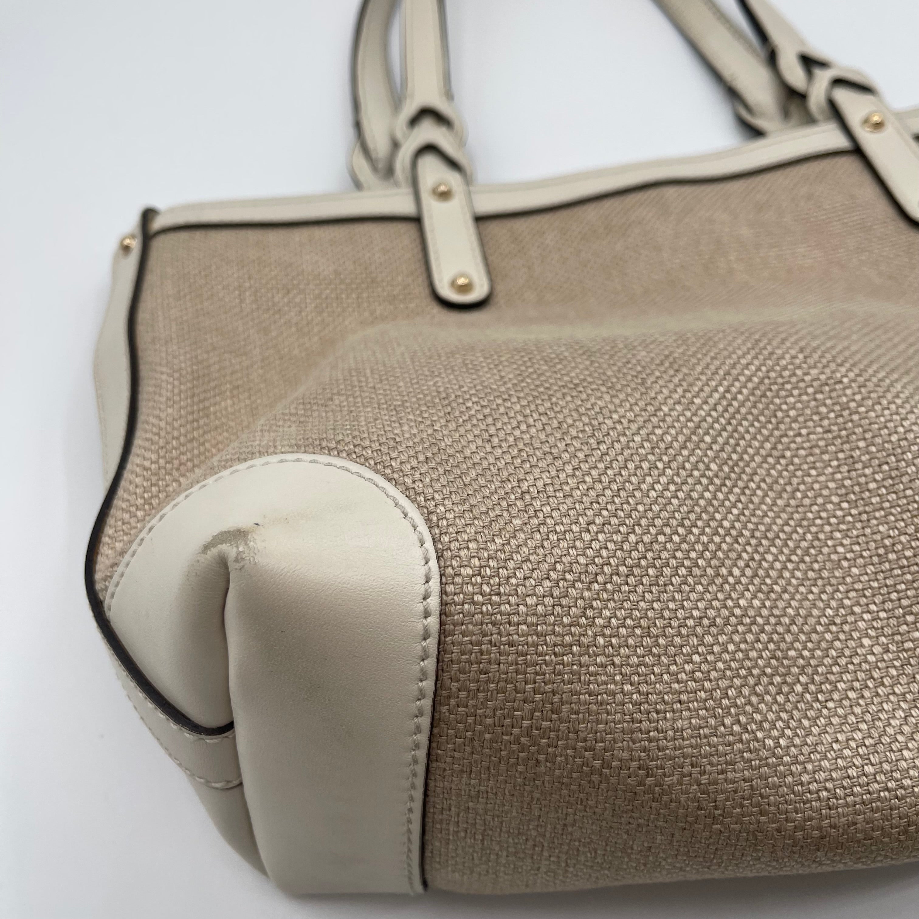 Gucci Canvas Shoulder Bag with Pouch