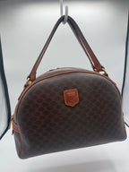 Celine Macadam Coated Canvas Top Handle Bag