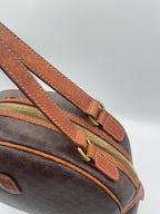 Celine Macadam Coated Canvas Top Handle Bag