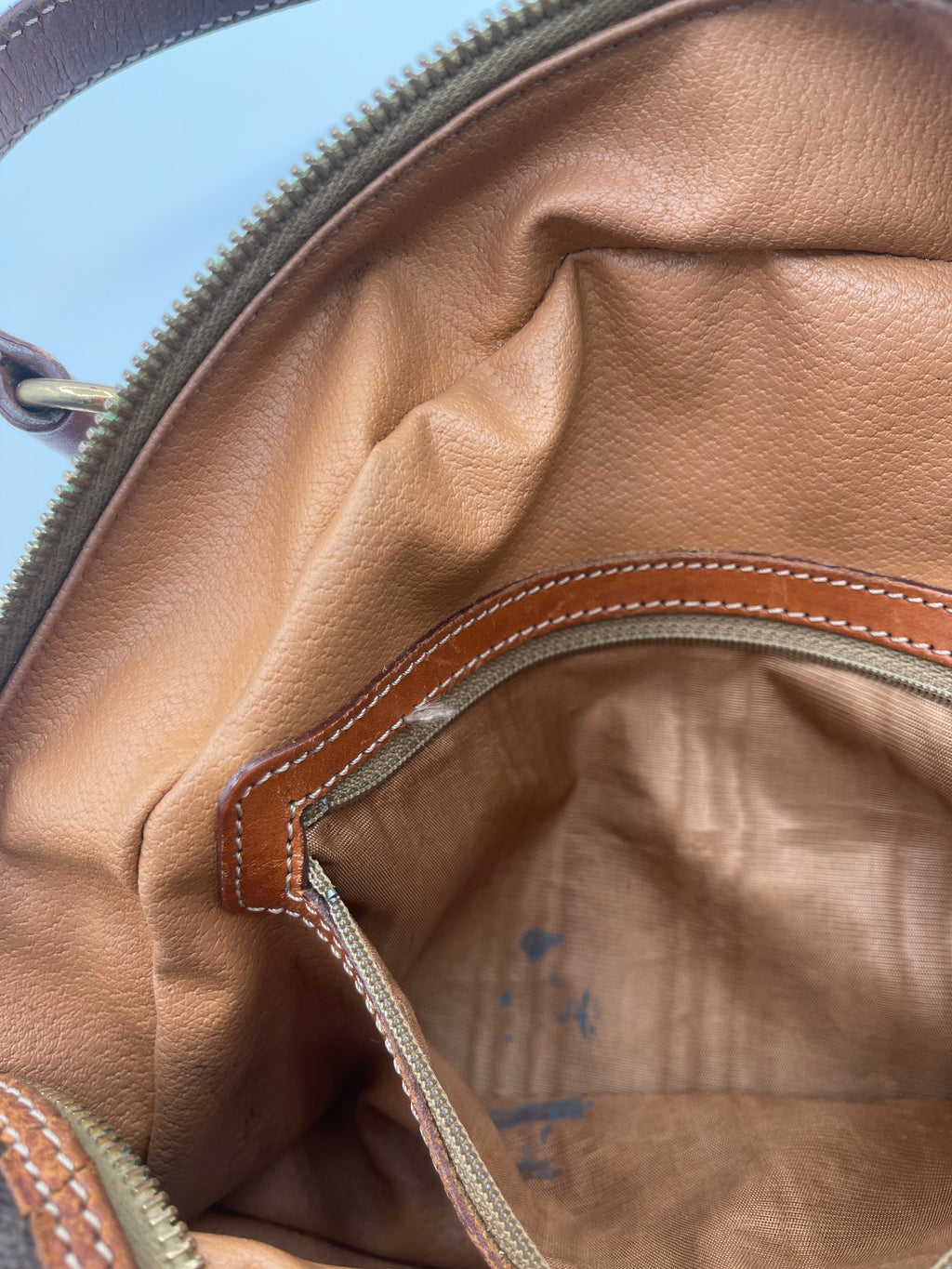 Celine Macadam Coated Canvas Top Handle Bag