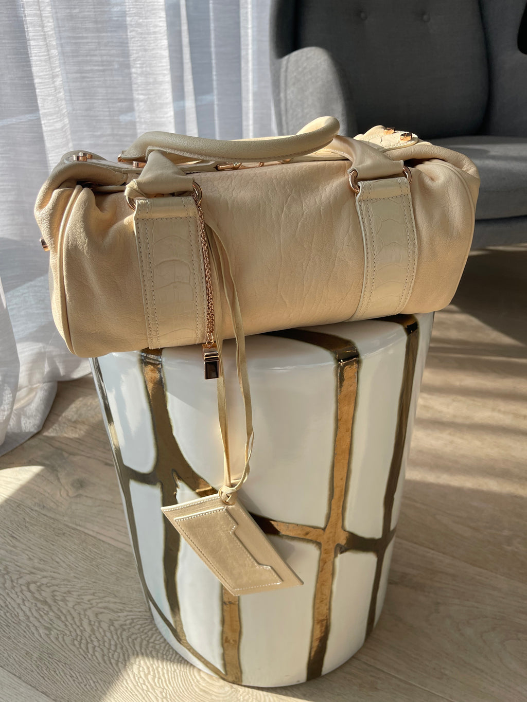 Balenciaga Whistle Bag Buttercream