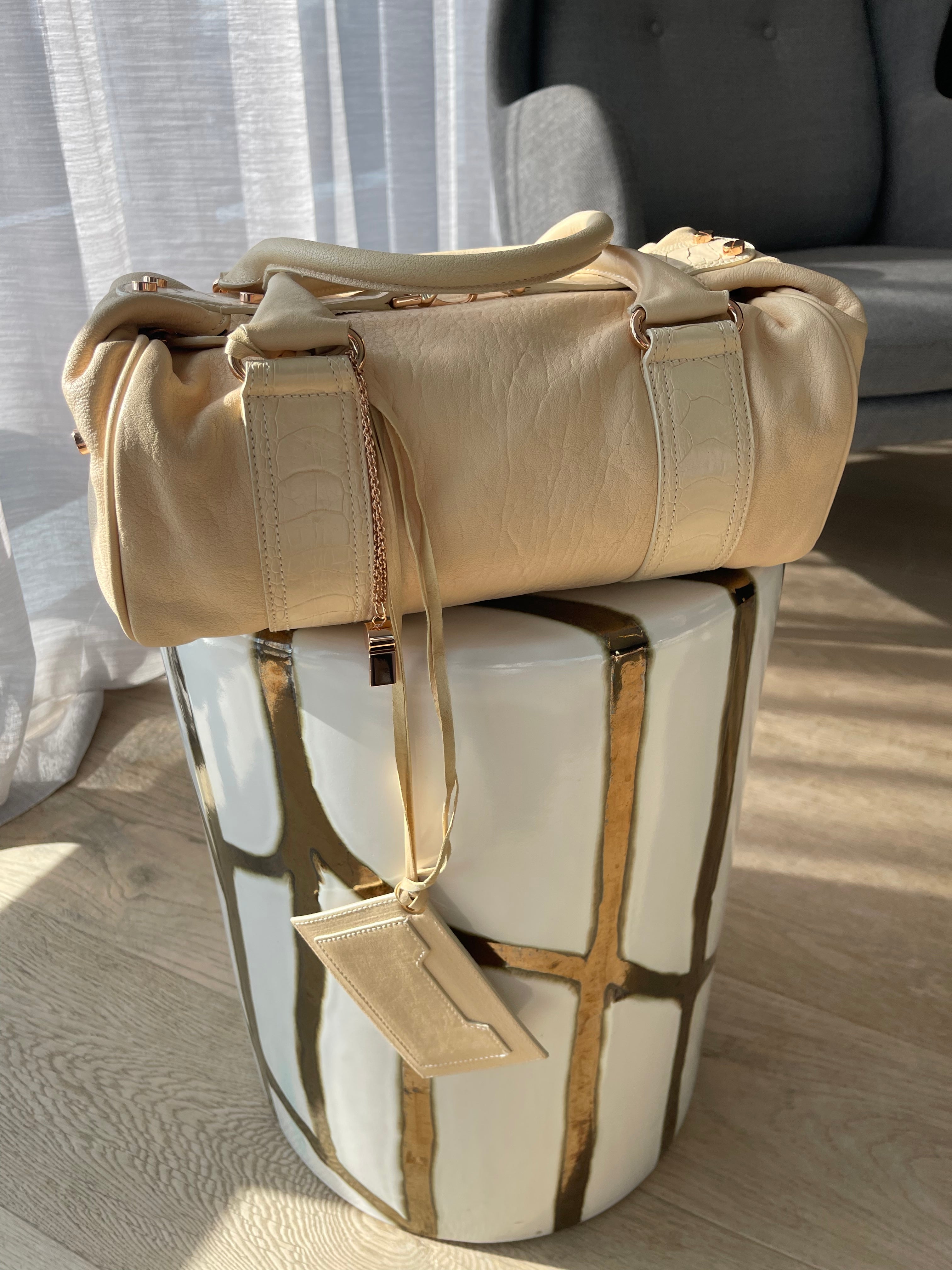 Balenciaga Whistle Bag Buttercream