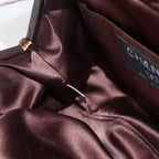 Chanel Y2K Chocolate Bar Patent Leather Shoulder Bag