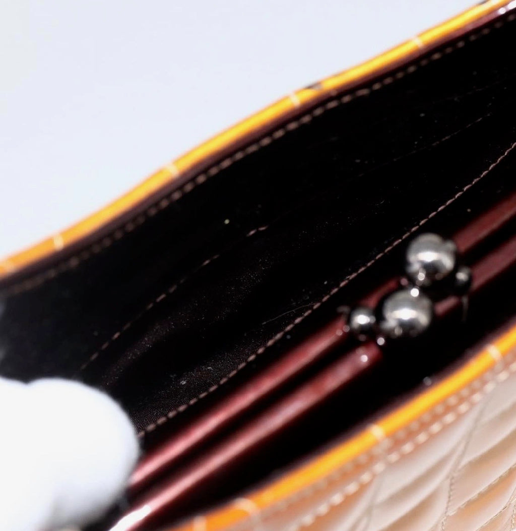 Chanel Y2K Chocolate Bar Patent Leather Shoulder Bag