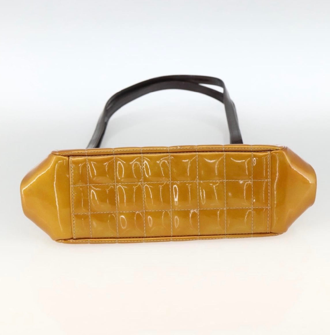 Chanel Y2K Chocolate Bar Patent Leather Shoulder Bag