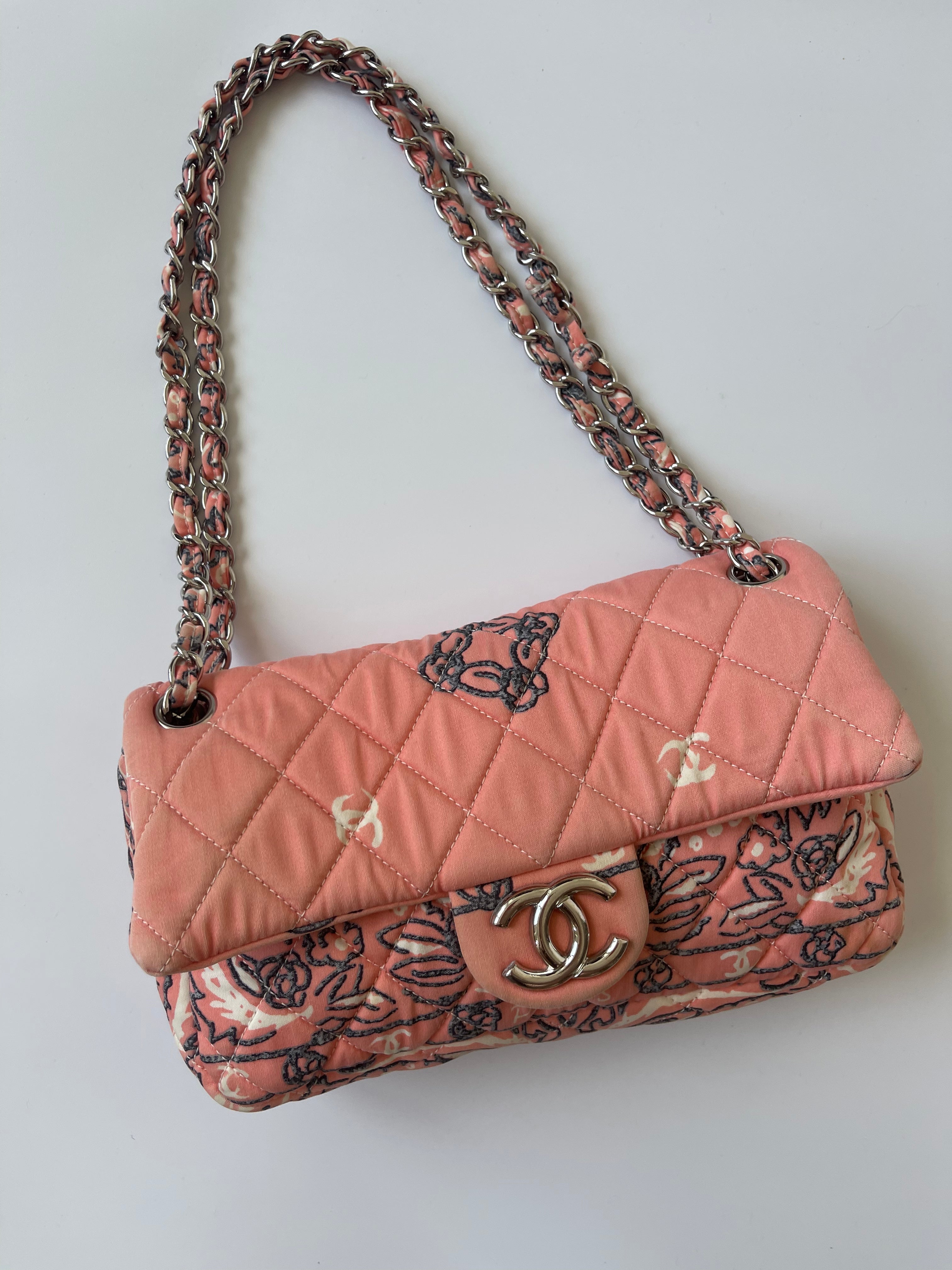 Chanel Pink Paisley Quilted Flap Bag — 2008