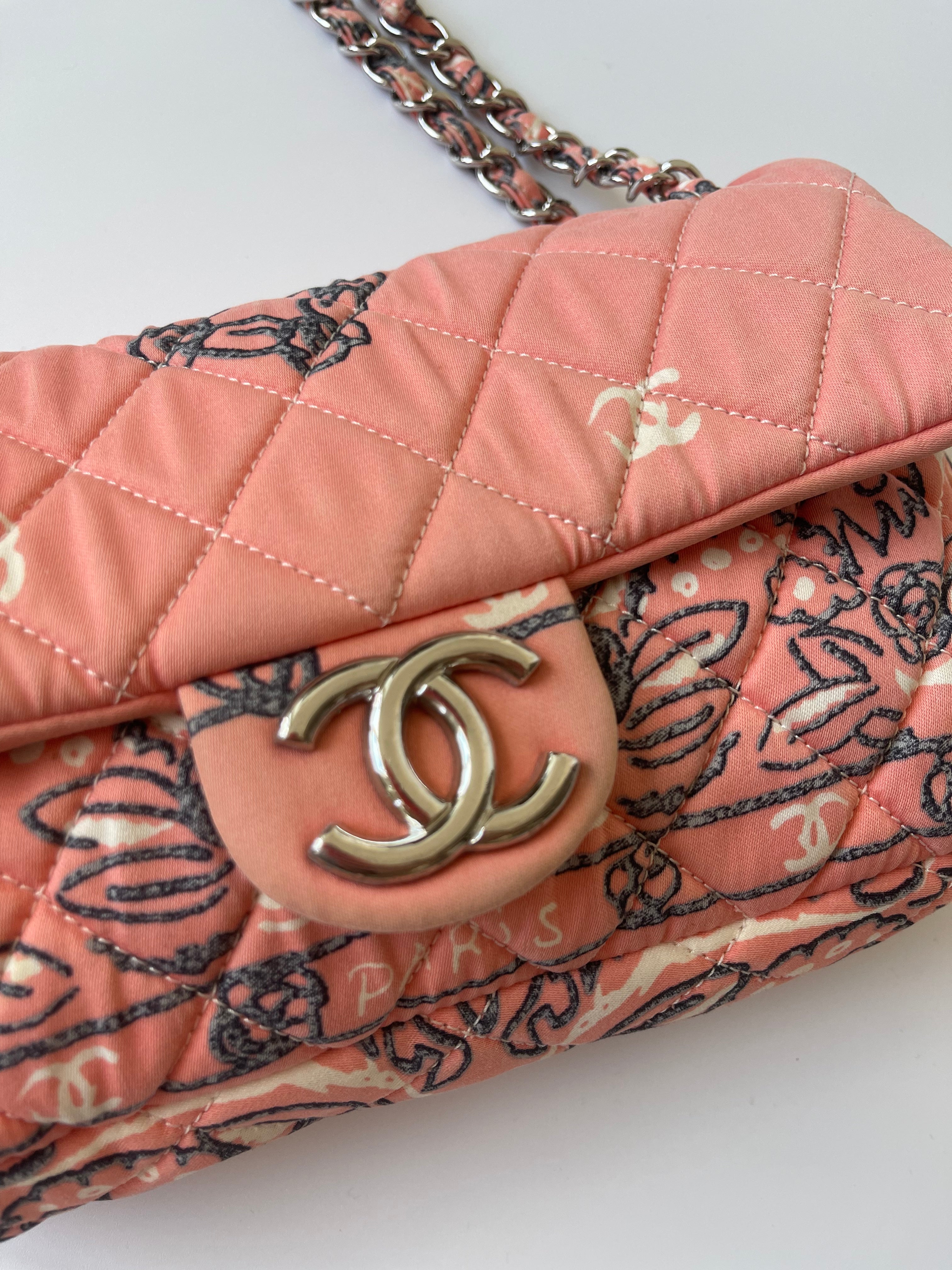 Chanel Pink Paisley Quilted Flap Bag — 2008