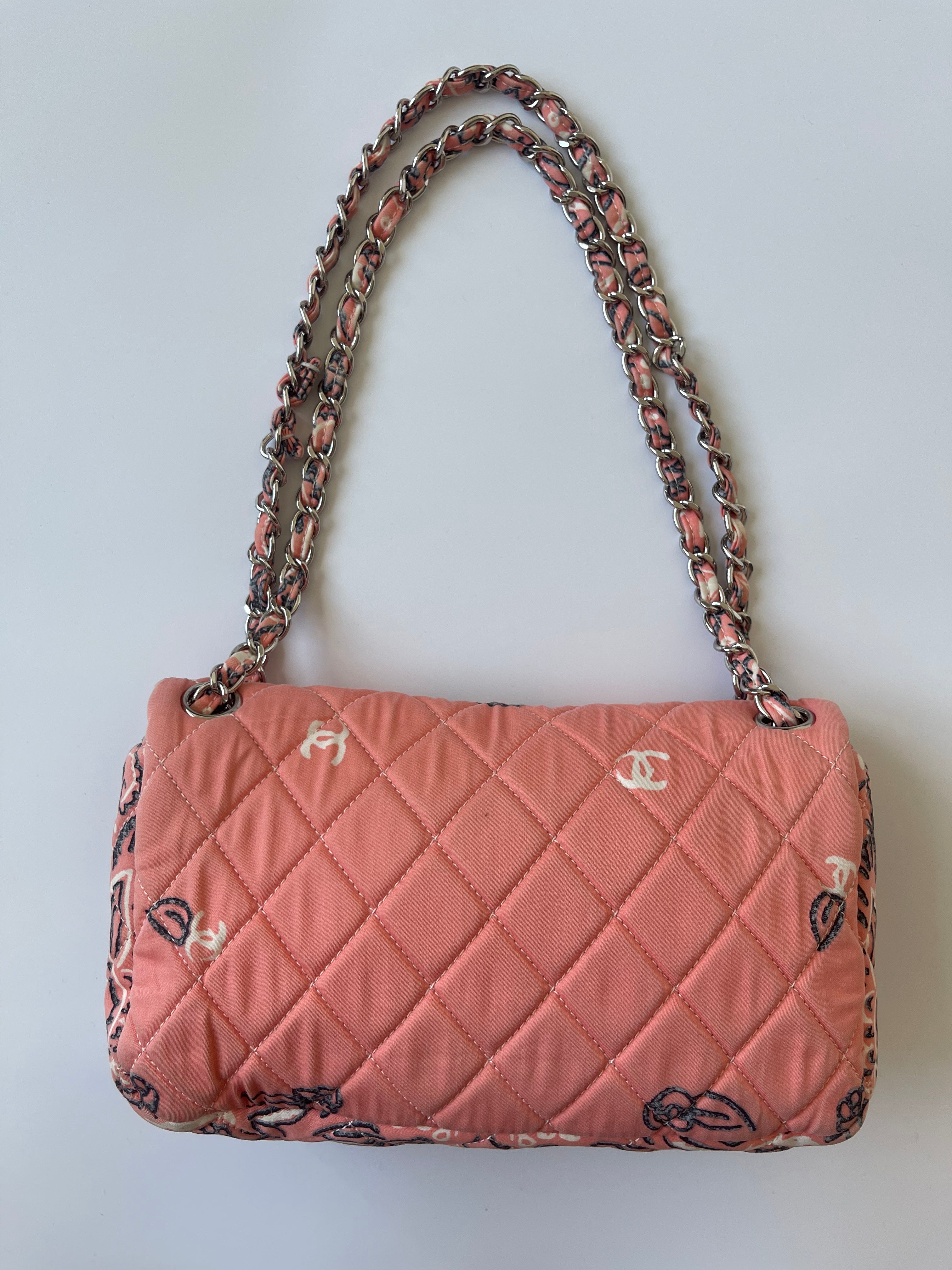 Chanel Pink Paisley Quilted Flap Bag — 2008