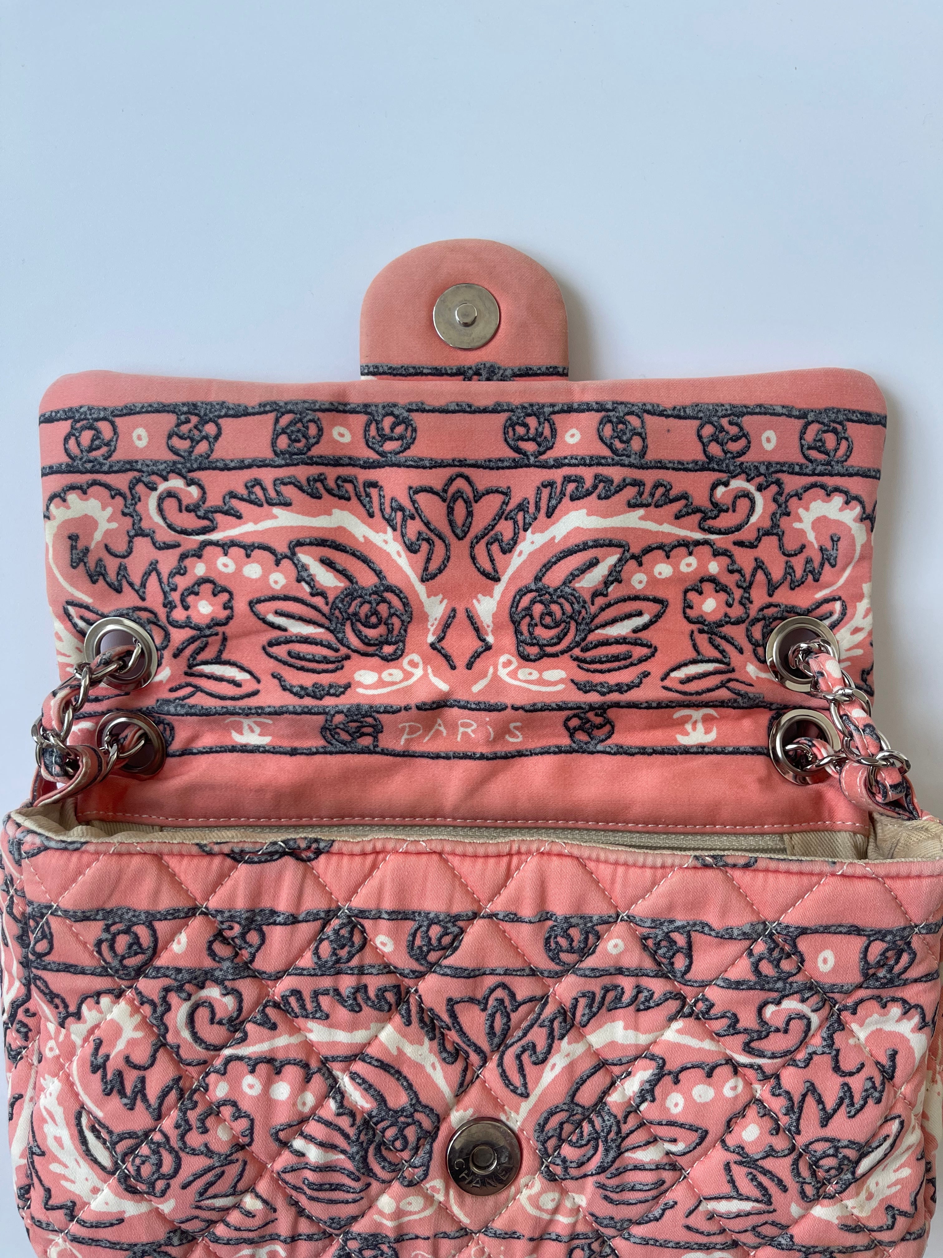 Chanel Pink Paisley Quilted Flap Bag — 2008