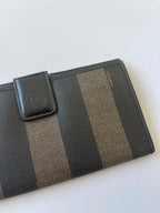 Fendi Pequin Stripe Long Wallet - 1988-1993