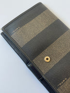 Fendi Pequin Stripe Long Wallet - 1988-1993