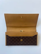 Celine Macadam Bi-Fold Clasp Long Wallet - 1985-1995
