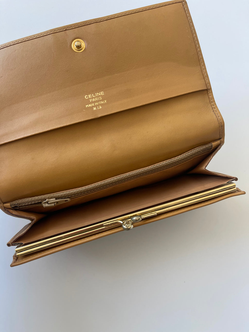 Celine Macadam Bi-Fold Clasp Long Wallet - 1985-1995