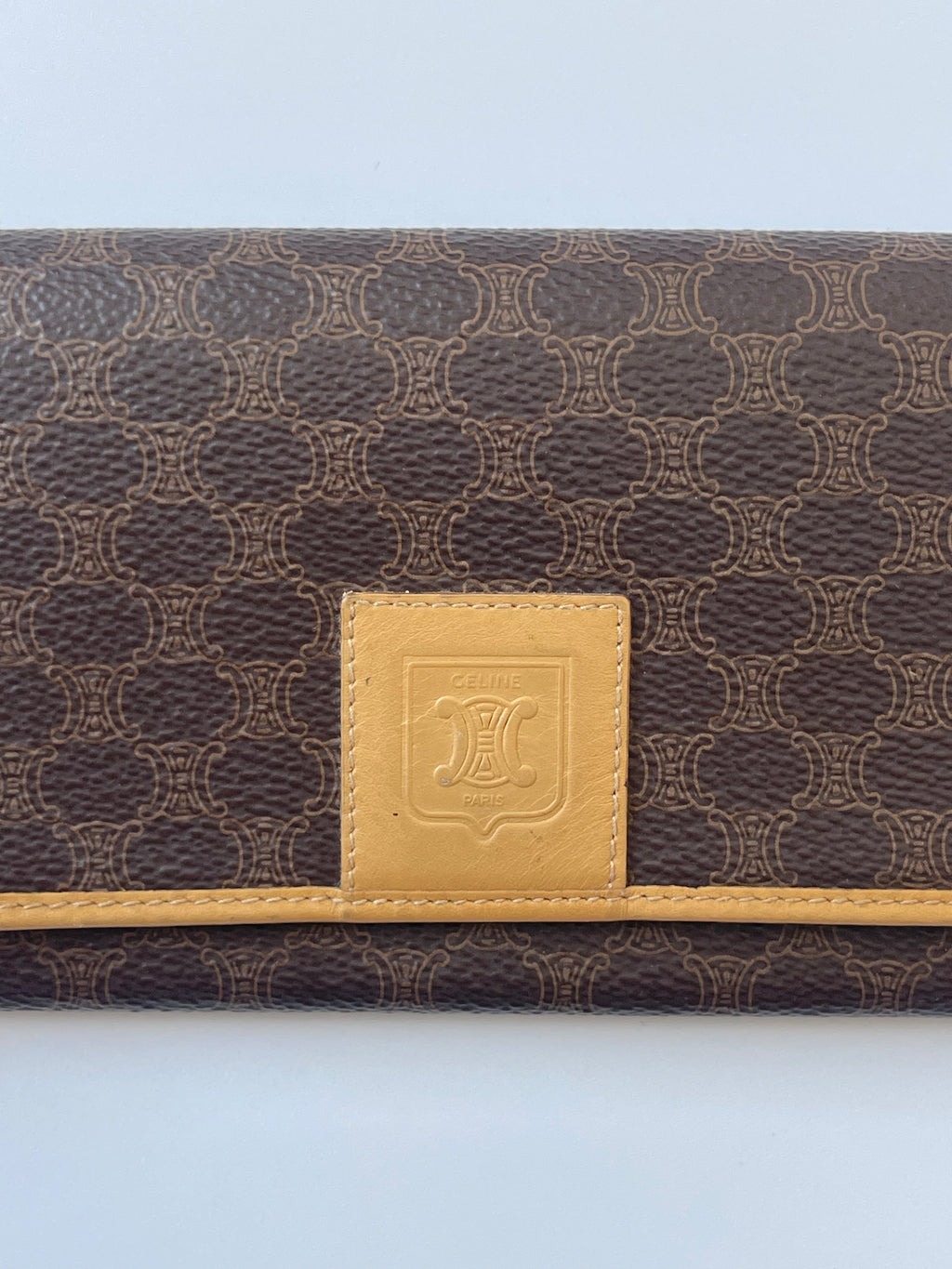 Celine Macadam Bi-Fold Clasp Long Wallet - 1985-1995