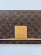 Celine Macadam Bi-Fold Clasp Long Wallet - 1985-1995