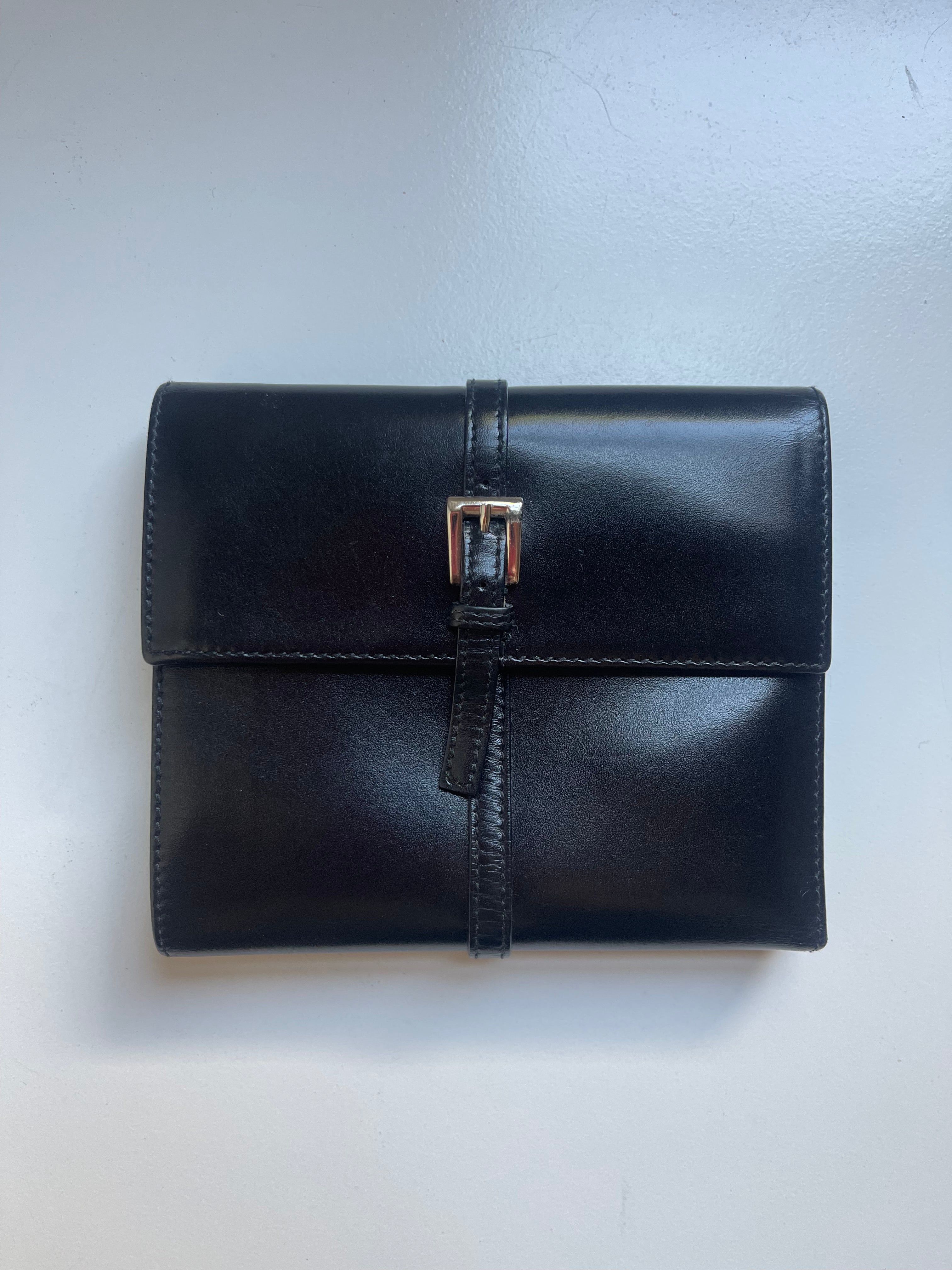 90's Minimalist Leather Wallet - 1995-2000